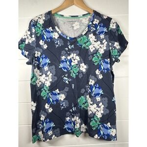 Croft‎ And Barrow Classic Tee Floral Top Womens XL